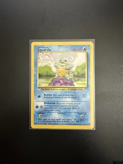 Pokemon TCG Squirtle Base Set Unlimited Common Card 63/102 - Image 1