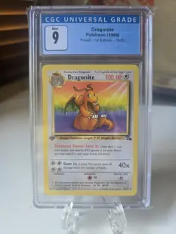 CGC 9 MINT Dragonite 1999 Fossil 1st Edition 19/62 Pokemon Card 🔥 - Image 1