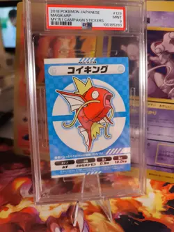 Pokemon Card Karpador Magikarp My151 Collection Sticker Xxl Japanese PSA 9 - Image 1