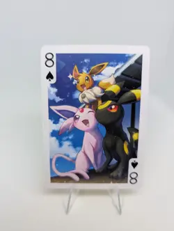 Eevee Umbreon Espeon Friends 8 Pokemon Playing Poker Card Nintendo - NM - Image 1