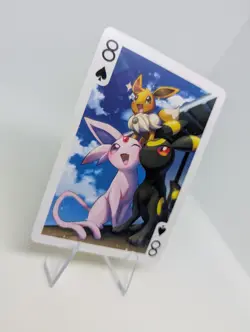 Eevee Umbreon Espeon Friends 8 Pokemon Playing Poker Card Nintendo - NM - Image 2
