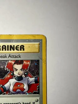 Pokemon TCG Rocket's Sneak Attack Rare Holo Card #16/82 Team Rocket HP/Damaged - Image 3