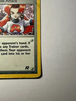 Pokemon TCG Rocket's Sneak Attack Rare Holo Card #16/82 Team Rocket HP/Damaged - Image 5