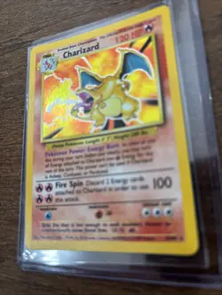 Base Set Holographic Charizard Pokemon Card # 4/102 Rare 1999 Wizards NM P - Image 4
