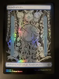 Island NM FOIL Full Art Phyrexian Text Phyrexia: All Will Be One MTG FREE SHIP - Image 1