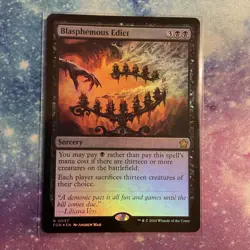 Blasphemous Edict (FOIL) x1 - MTG Foundations FDN #57 - Image 1