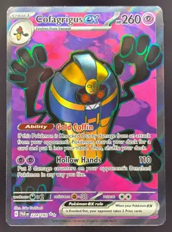 2023 Pokemon Gaming SV Paradox Rift - PAR EN Cofagrigus ex #224/182 - Image 1