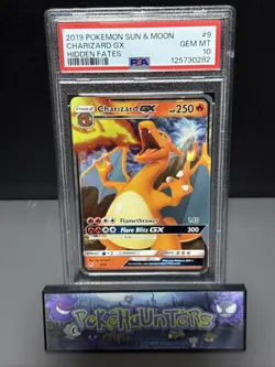 Pokemon Card Charizard GX 9/68 Ultra Rare Hidden Fates PSA 10 GEM MINT - Image 1