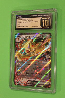 2025 POKEMON JP GLORY OF THE ROCKET GANG PERSIAN EX HOLO 75/98 CGC PRIST 10 - Image 1