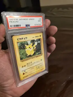 1997 Pocket Monsters Cardass #025 Pikachu Prism PSA 9 - Image 3