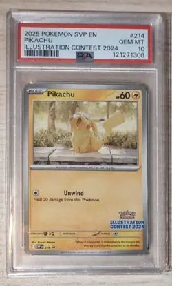 POKEMON BLACK STAR PROMO ILLUSTRATION CONTEST PIKACHU PSA 10 | OFFERS WELCOME! - Image 1