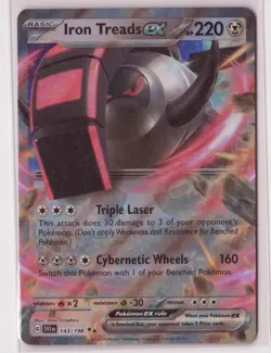 Pokemon SV01: Scarlet & Violet Base Set #143/198 Iron Treads ex - Image 1