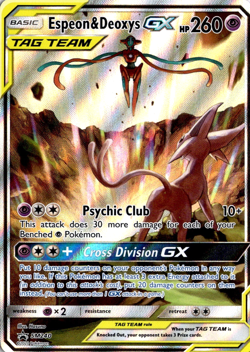 Espeon & Deoxys GX SM240 Pokemon Sun & Moon Promo NM - Image 1
