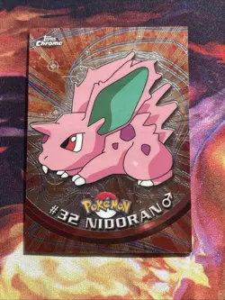 2000 Topps Chrome Pokemon Series 1 #32 Nidoran - Image 1