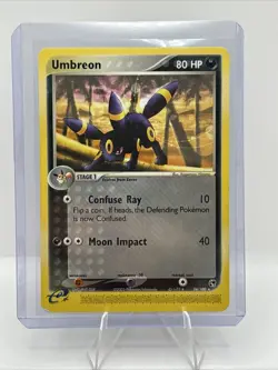 Umbreon EX Sandstorm 24/100 Pl/HP Non-Holo Rare Pokemon - Image 1