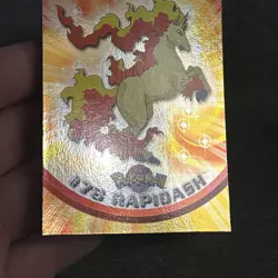 2000 Topps Pokemon TV Series 2 Rapadash Foil (Blue Logo) LP - Image 3