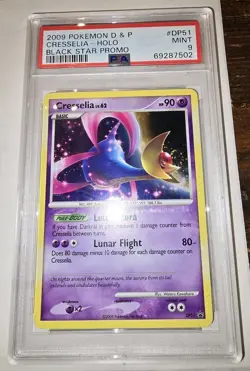 Cresselia DP51 Diamond & Pearl Holo Black Star Promo PSA 9 MINT Pokemon - Image 1
