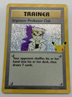 Pokemon TCG Imposter Professor Oak 023/025 Celebrations Holo Rare NM/M - Image 1