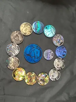 Lot Of 15 Pokemon Collectible Coins Pikachu Charizard assorted Sizes, Colors - Image 1