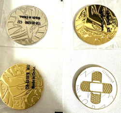 TCG Pokemon UPC Gold/Silver/White Coins Gold & Silver Damage Counter Dice #2 - Image 3
