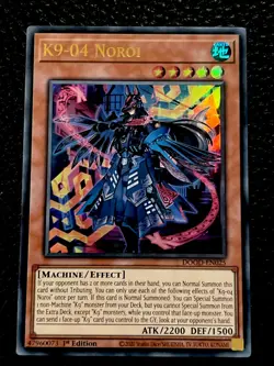 K9-04 Noroi DOOD-EN025 Yugioh 1st Edition (New) Ultra Rare - Image 1