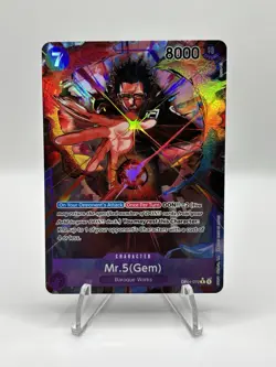 One Piece CCG Mr. 5 (Gem) OP04-072 Alt Art - English - NM - Image 1