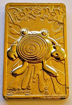 Pokemon 23K Gold Plated Trading Card | #61 Poliwhirl | Burger King Edition - Image 1
