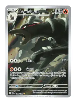 Houndoom 066/064 Shrouded Fable Illustration Rare Pokemon Card NM - Image 1