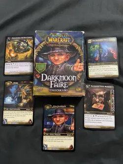 World of Warcraft TCG Darkmoon Faire Collector’s Set 2006 Box + 5 Promo Cards - Image 1