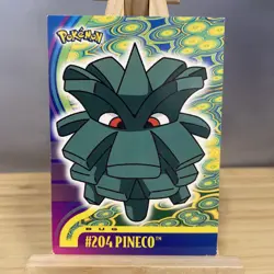 Pokemon Card - Pineco #204 - Johto Series - Topps - Image 1