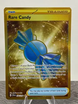 Pokemon Card Rare Candy 256/198 Scarlet & Violet Base Set Gold Hyper Rare NM - Image 1