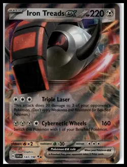 Iron Treads ex #143/198 SV01: Scarlet & Violet Base Set Pokemon Card - Image 1