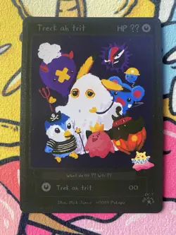 Pokepu Patreon Promo, Oct., Treck Ah Trit - Derpy Pokemon Parody / Fan Art Card - Image 1