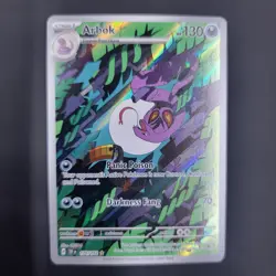 Pokemon TCG Arbok 176/162 Temporal Forces Illustration Rare Card NM Condition - Image 3