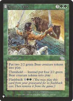 Grizzly Fate U The List Reprints 119/143 NM - Image 1