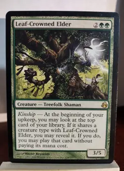 MTG Leaf Crowned Elder Morningtide MP X1 Magic The Gathering 128 - Image 1