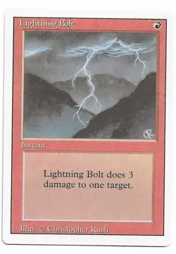 MTG Lightning Bolt X1 Revised edition common - Image 1