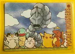 ASH & PIKACHU 2 Pokemon Pocket Monsters Japanese Vending Prism Sticker Holo Foil - Image 2