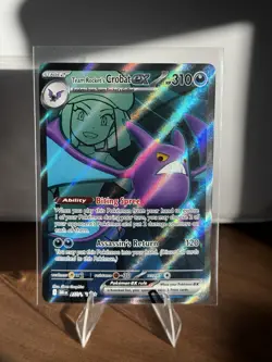 Team Rocket's Crobat ex 217/182 Pokemon TCG Destined Rivals Full Art Pokemon NM - Image 1