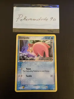 Pokemon Slowpoke Reverse Holo Stamped #83/113 EX Delta Species 2005 English - Image 2