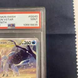 2023 POKEMON SWORD & SHIELD CROWN ZENITH #GG40 FULL ART/GLACEON VSTAR PSA 9 - Image 3