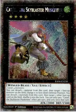 1x Castel, the Skyblaster Musketeer (Pl NM Eng YuGiOh - Quarter Century Stampede - Image 1