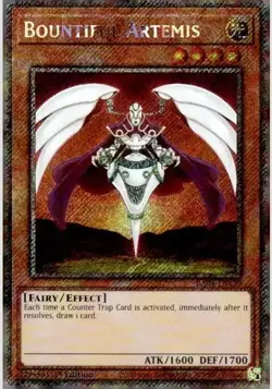1x Bountiful Artemis (Platinum Secret R NM Eng YuGiOh - Quarter Century Stampede - Image 1