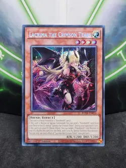 Yugioh Lacrima the Crimson Tears ROTA-EN014 Secret Rare 1st Edition NM - Image 1
