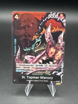 St. Topman Warcury Alt Art OP13-089 Carrying On His Will One Piece TCG - Image 1
