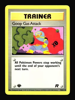 Goop Gas Attack 1st Edition Team Rocket #78/82 Common Pokemon Card T2-1134 - Image 1