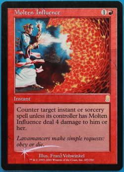 Molten Influence FOIL Odyssey HEAVILY PLD Red Rare CARD (498767) ABUGames - Image 1