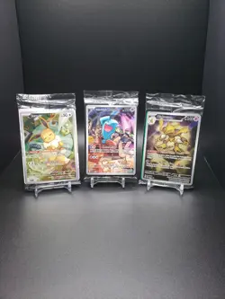 Pokemon TCG Sealed ETB Promo Card Lot Eevee 173 Wobbuffet 203 Alakazam 009 - Image 1