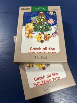 New! Pokemon Holiday Cards - 36 Total! Pokemon Cards- Quick, free Shipping! - Image 1