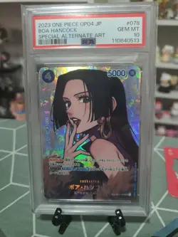 PSA10 Boa Hancock SP OP01-078 SR Kingdoms of Intrigue Japanese One Piece Card JP - Image 1